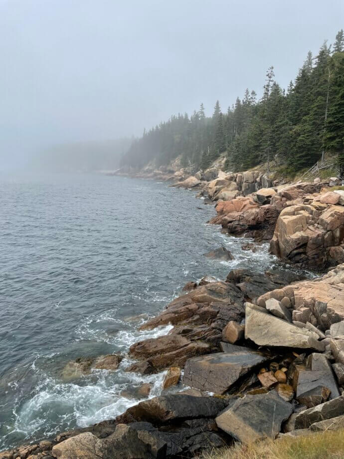 Beautiful view of the Maine coastline