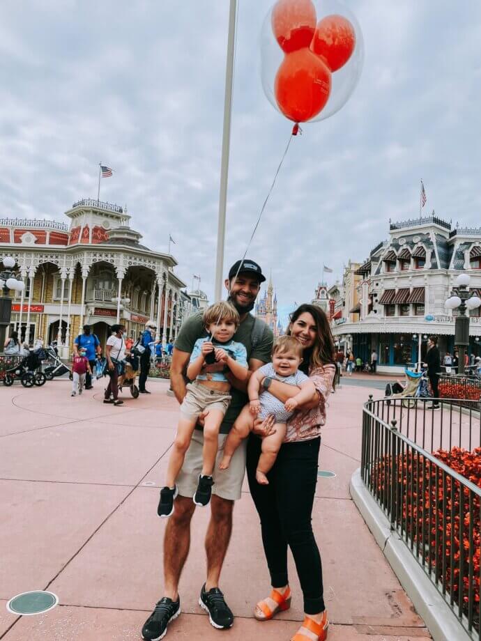 The family at the Magic Kingdom