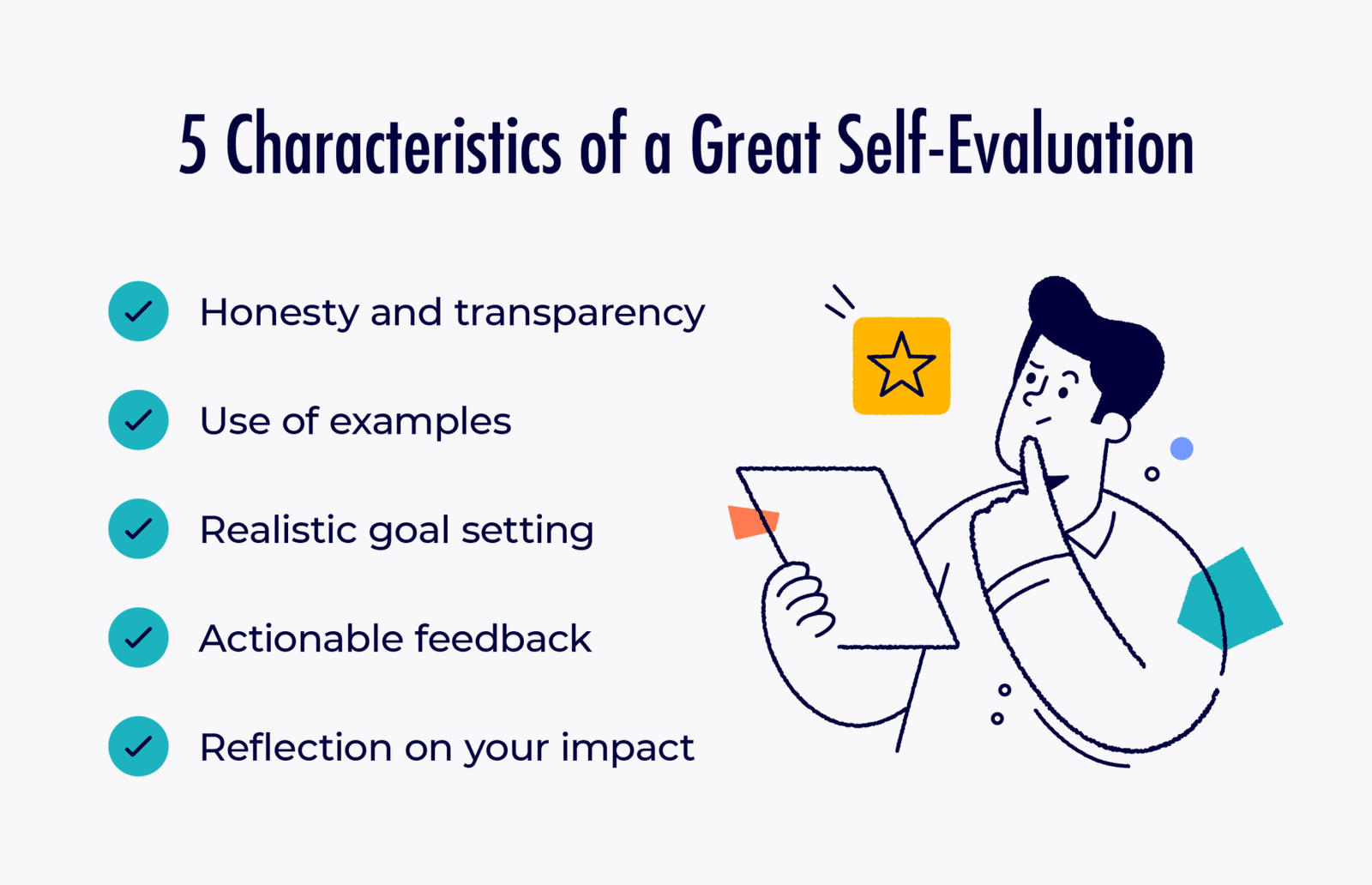 How to Write an Authentic and Thorough Self-Evaluation (+112 Examples)